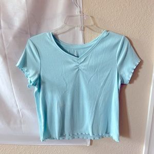 Blue top from Justice